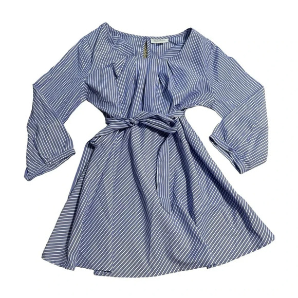 Motherhood Maternity Blue Striped Top - Picture 1 of 3
